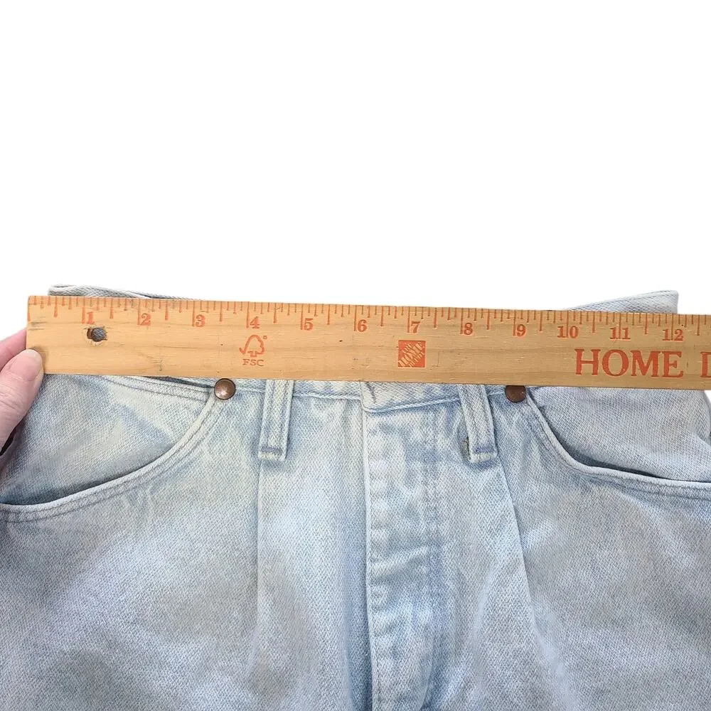 VTG Wrangler Riata Womens Size 7/8 x 34 Taper Cowboy Western Bareback Denim - Picture 10 of 13